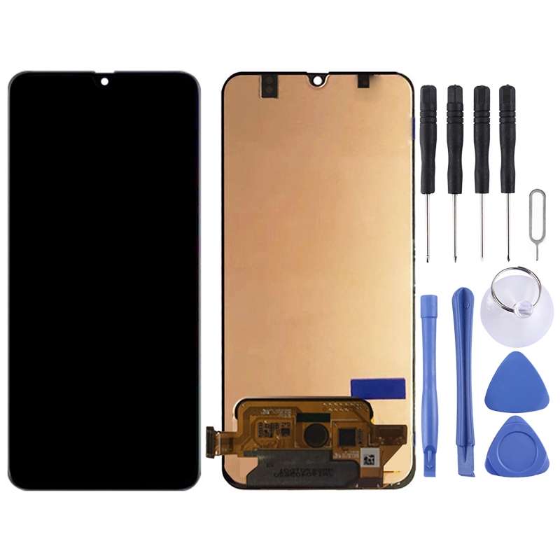 LCD Screen and Digitizer Full Assembly for Galaxy A70, M-A705F/DS, SM-A705FN/DS, SM-A705GM/DS, SM-A7