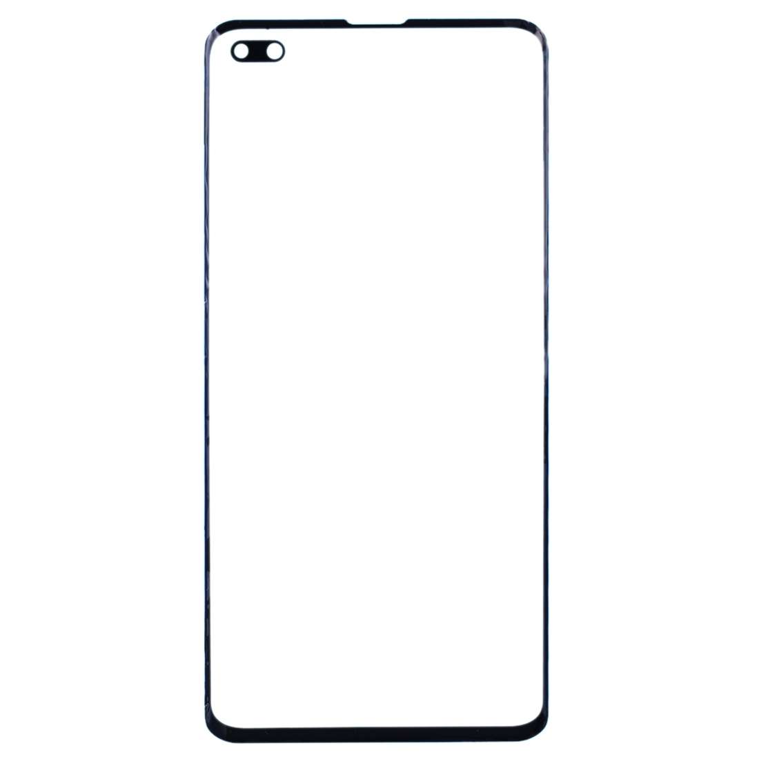 For Galaxy S10+ SM-G975F/DS, SM-G975U, SM-G975W Original Front Screen Outer Glass Lens (Black)