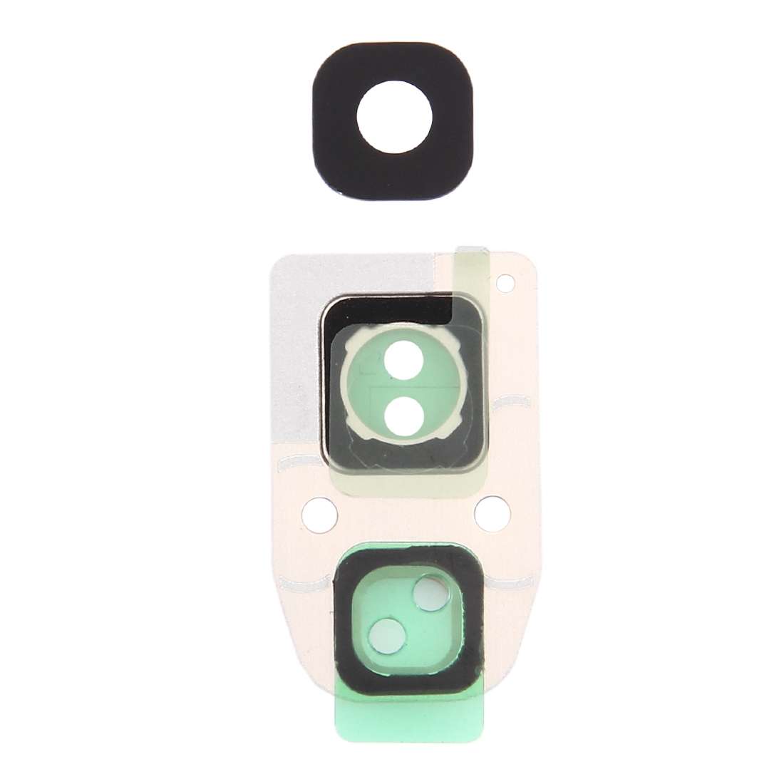 For Galaxy A7 (2017) / A720 10pcs Camera Lens Cover (Black)