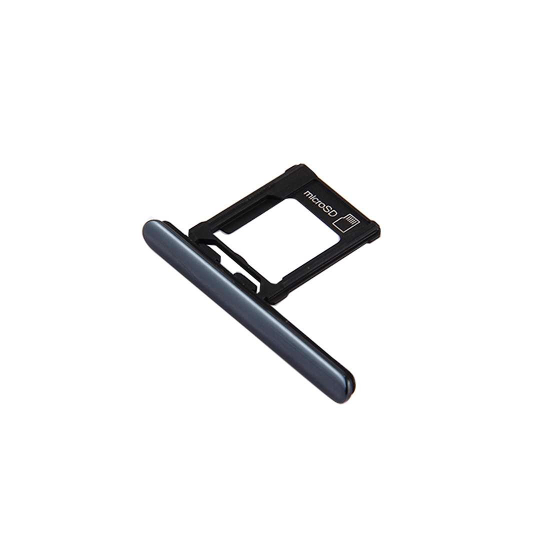 Micro SD Card Tray + Card Slot Port Dust Plug for Sony Xperia XZ Premium (Single SIM Version)(Black)