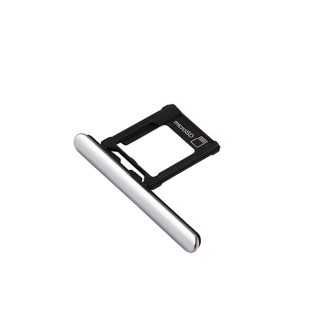 Micro SD Card Tray + Card Slot Port Dust Plug for Sony Xperia XZ Premium (Single SIM Version)(Black)