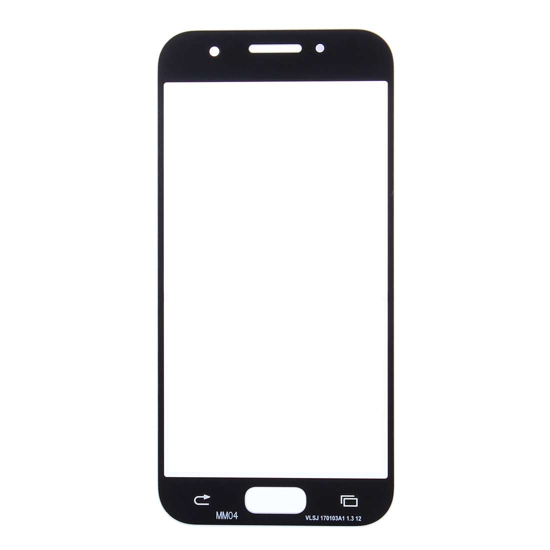 For Galaxy A3 (2017) / A320 Front Screen Outer Glass Lens (Blue)
