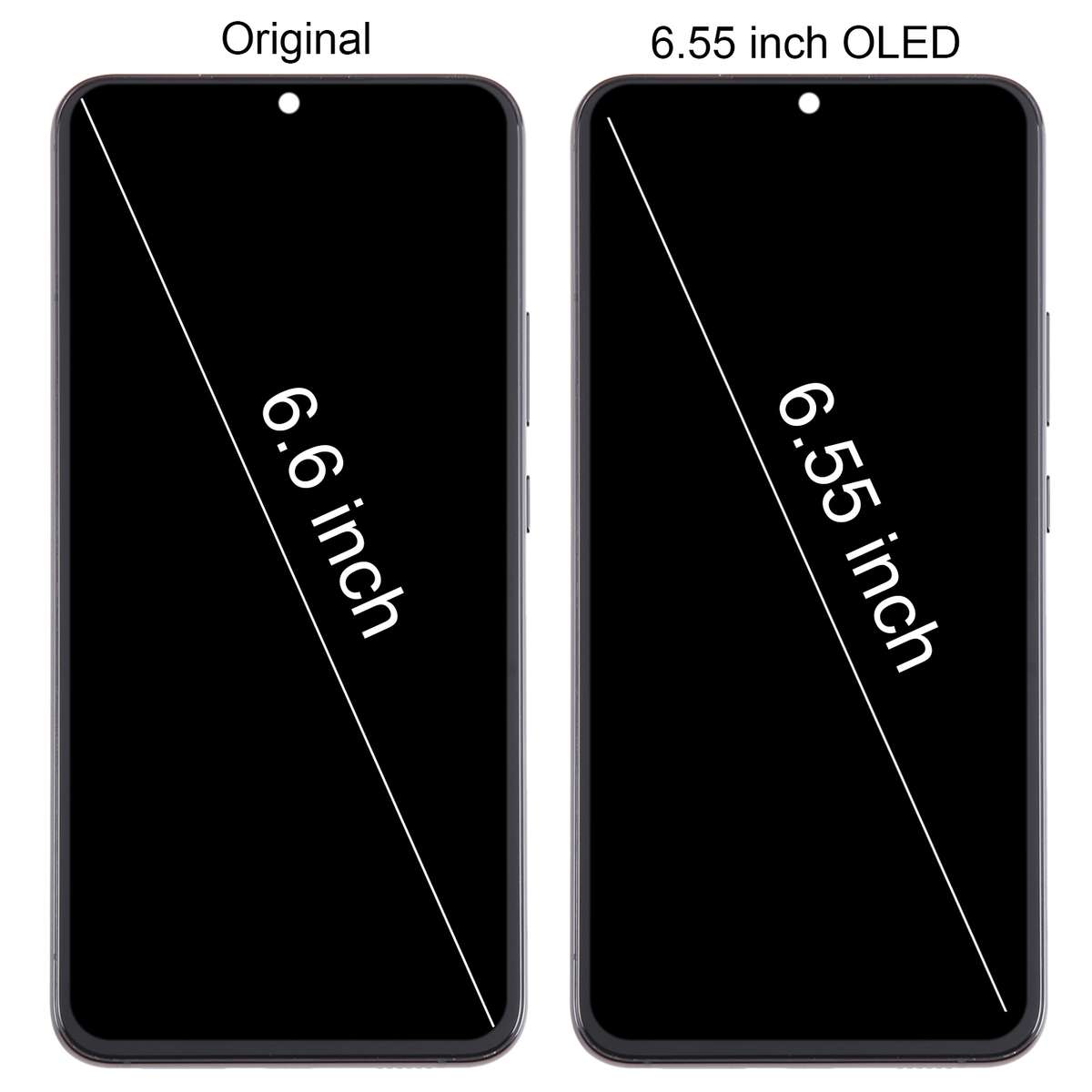 For Samsung Galaxy S22+ 5G SM-S906B 6.55 inch OLED LCD Screen Digitizer Full Assembly with Frame (B