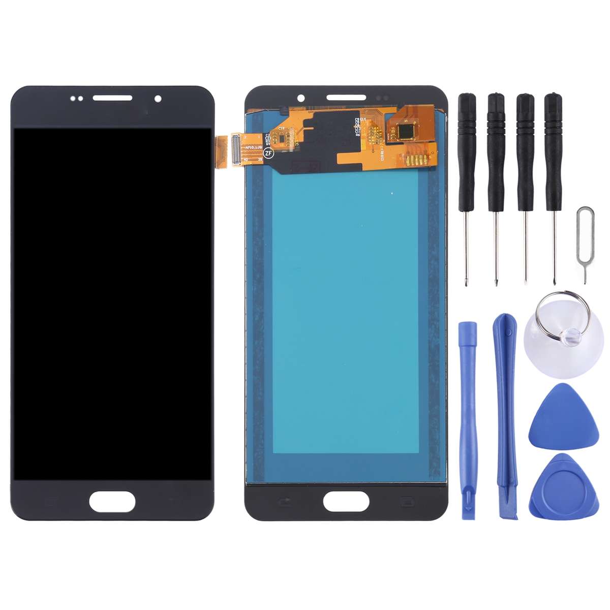 LCD Screen and Digitizer Full Assembly (TFT Material) for Galaxy A7 (2016), A710F, A71 ... (Black)