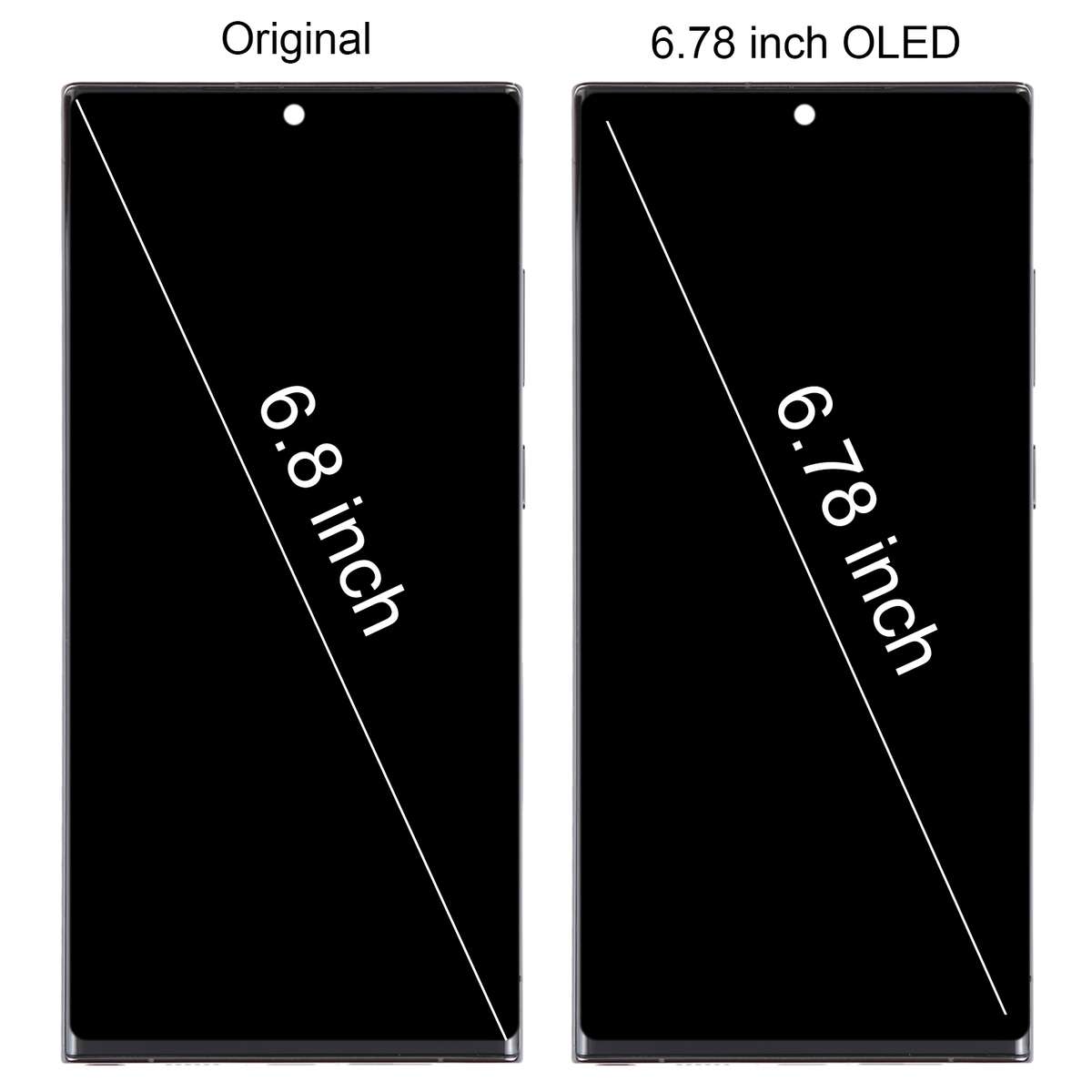 For Samsung Galaxy S23 Ultra 5G SM-S918U US Edition 6.78 inch OLED LCD Screen Digitizer Full Assembl