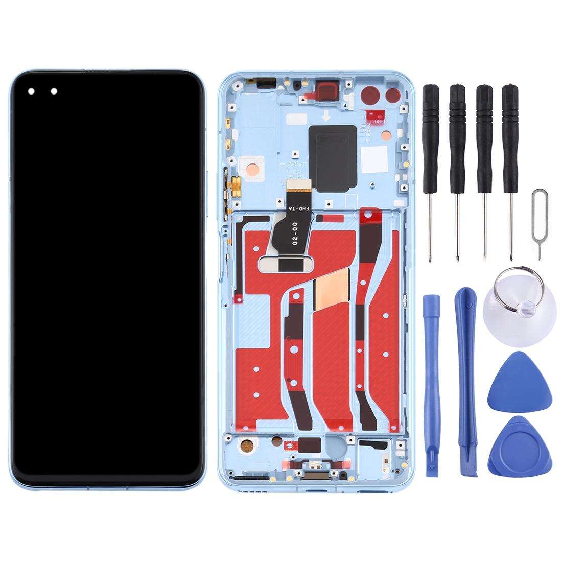 OEM LCD Screen for Huawei Nova 6 5G Digitizer Full Assembly with Frame(Black)