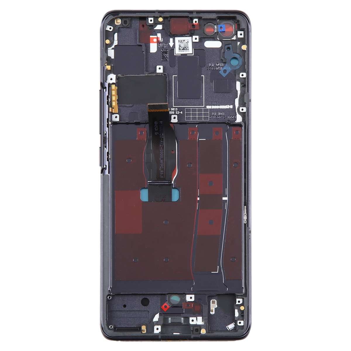 LCD Screen and Digitizer Full Assembly with Frame for Huawei Nova 7 Pro 5G(Black)