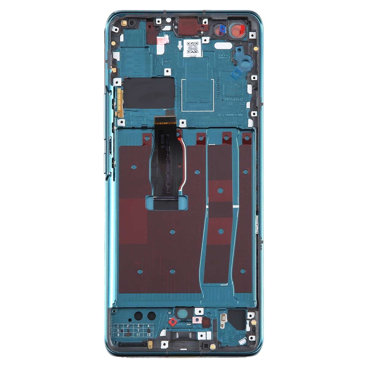 LCD Screen and Digitizer Full Assembly with Frame for Huawei Nova 7 Pro 5G(Black)