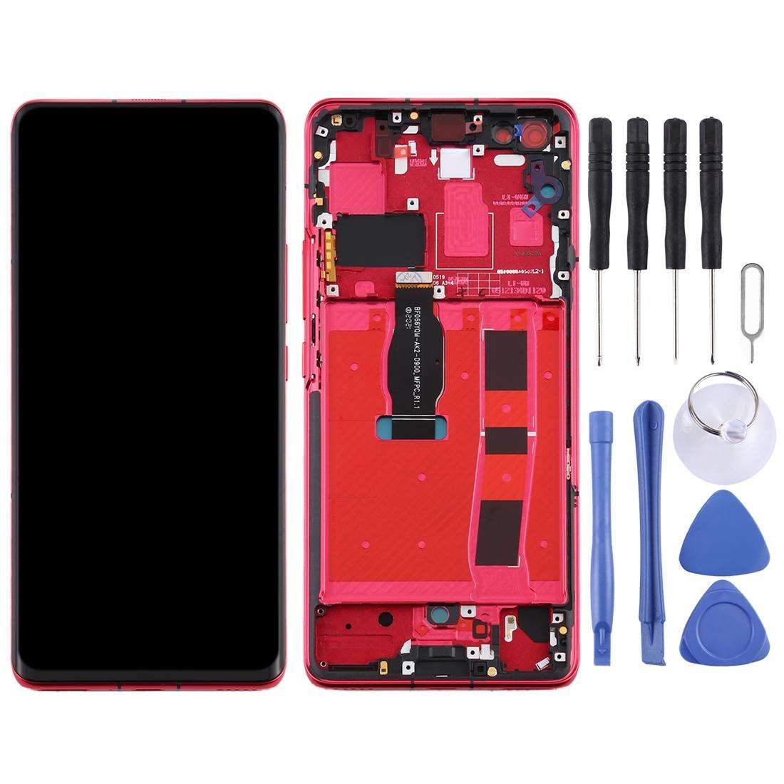 LCD Screen and Digitizer Full Assembly with Frame for Huawei Nova 7 Pro 5G(Black)