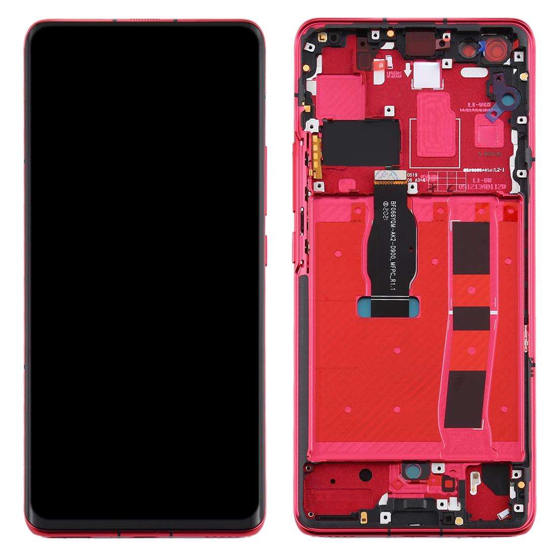 LCD Screen and Digitizer Full Assembly with Frame for Huawei Nova 7 Pro 5G(Black)
