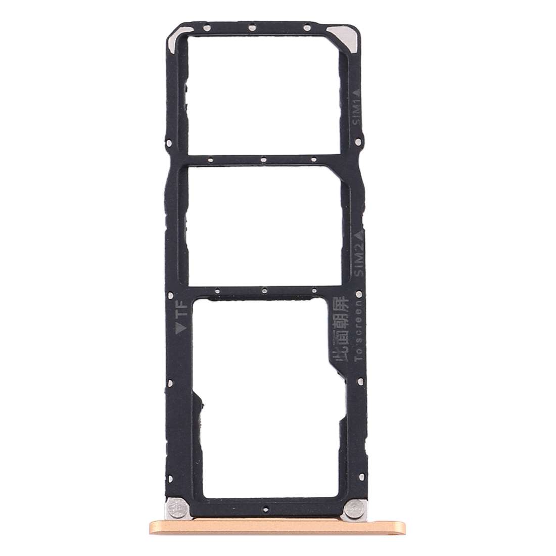 SIM Card Tray + SIM Card Tray + Micro SD Card Tray for Huawei Enjoy Max (Black)