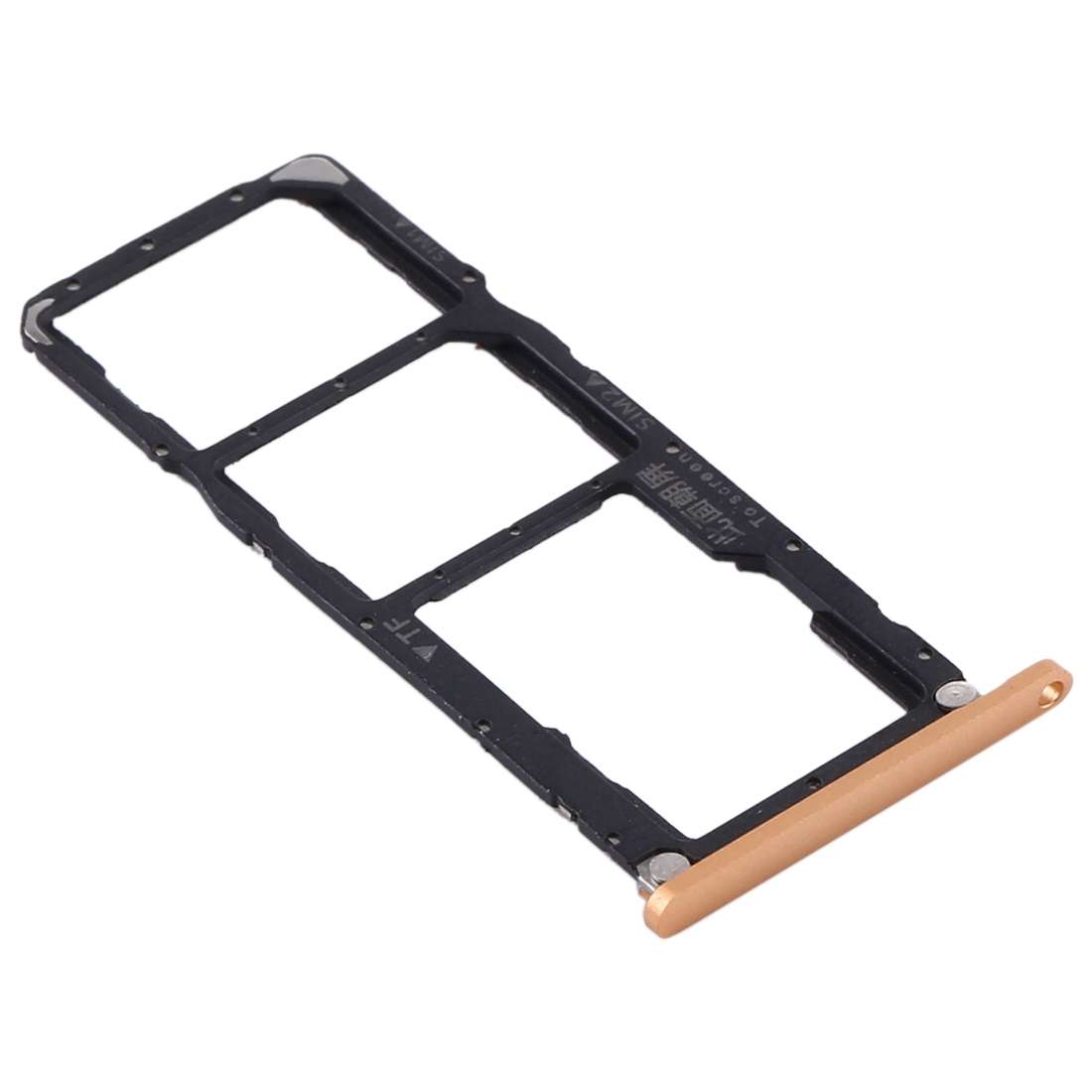 SIM Card Tray + SIM Card Tray + Micro SD Card Tray for Huawei Enjoy Max (Black)