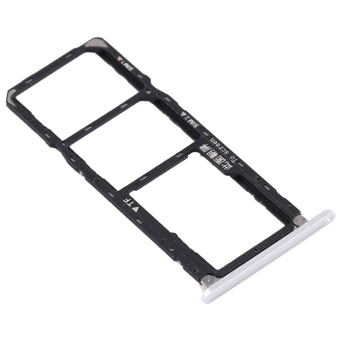 SIM Card Tray + SIM Card Tray + Micro SD Card Tray for Huawei Enjoy Max (Black)