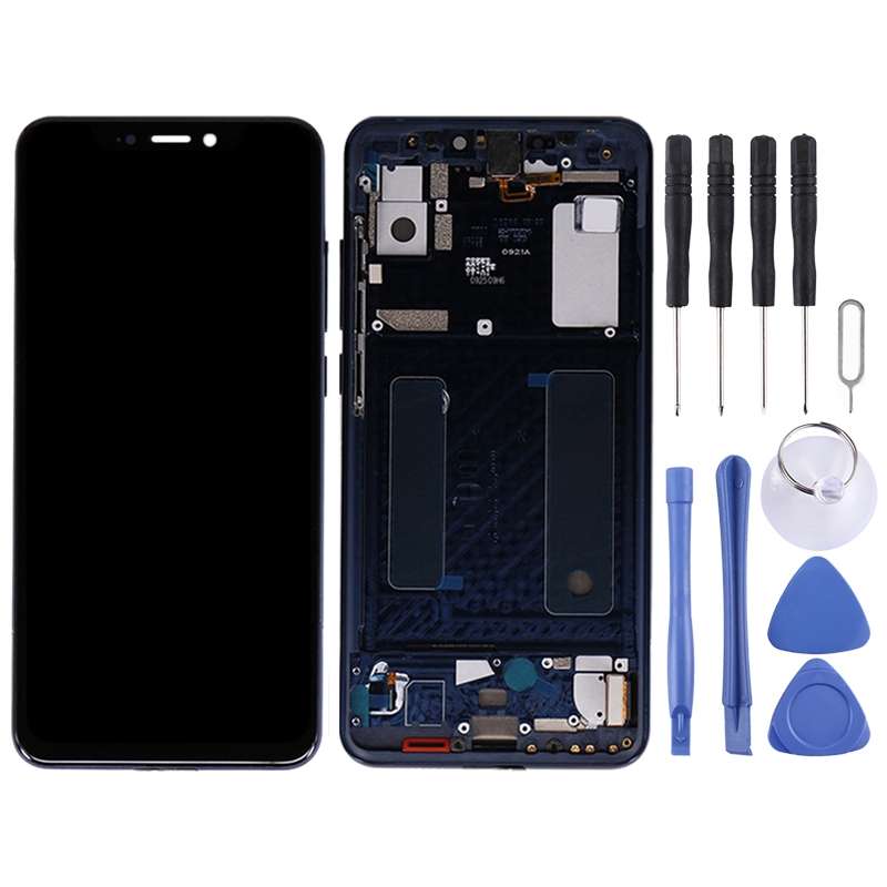 OEM LCD Screen for ZTE AXON 9 Pro Digitizer Full Assembly with FrameBlack)