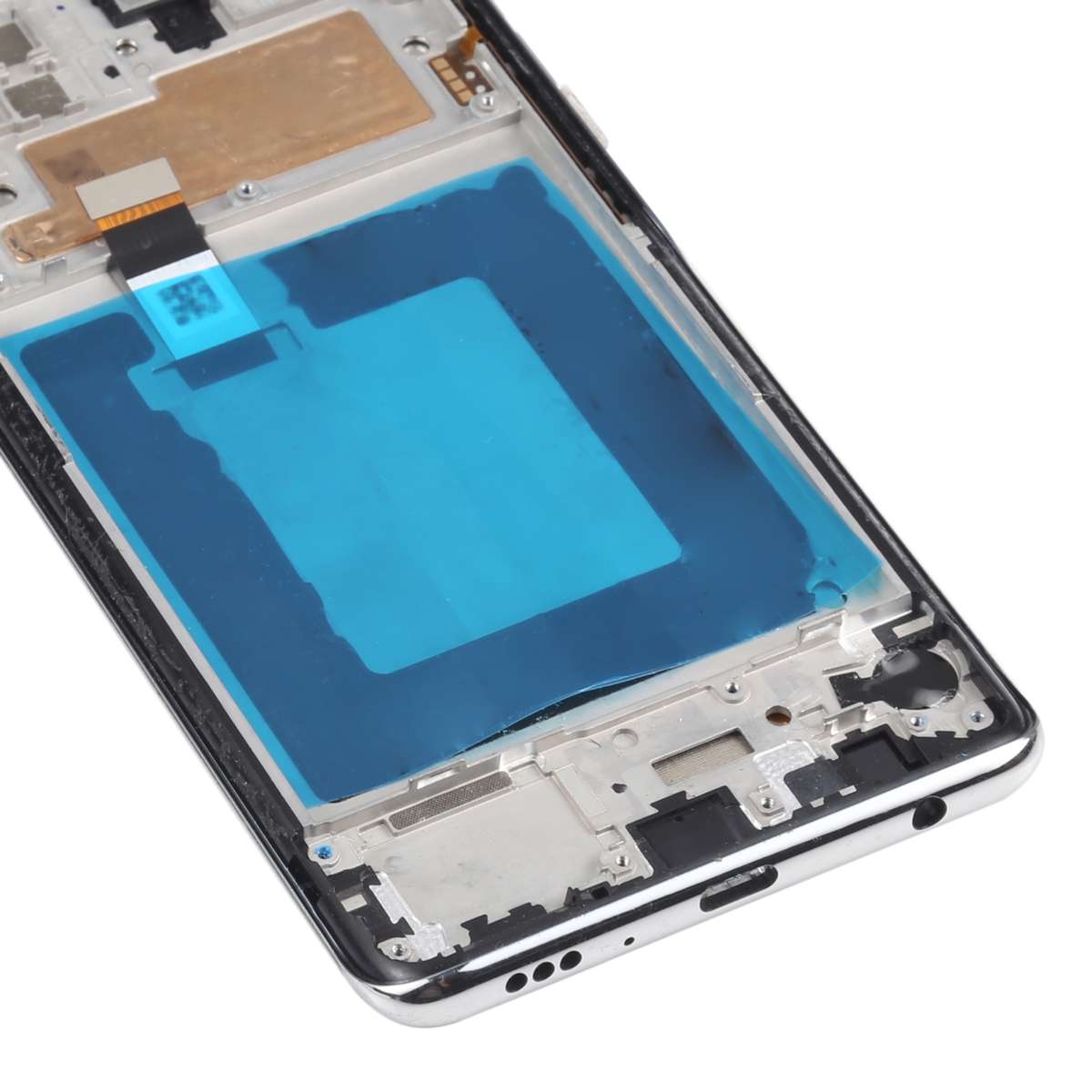 Original LCD Screen for LG Q92 5G Digitizer Full Assembly with Frame (Black)