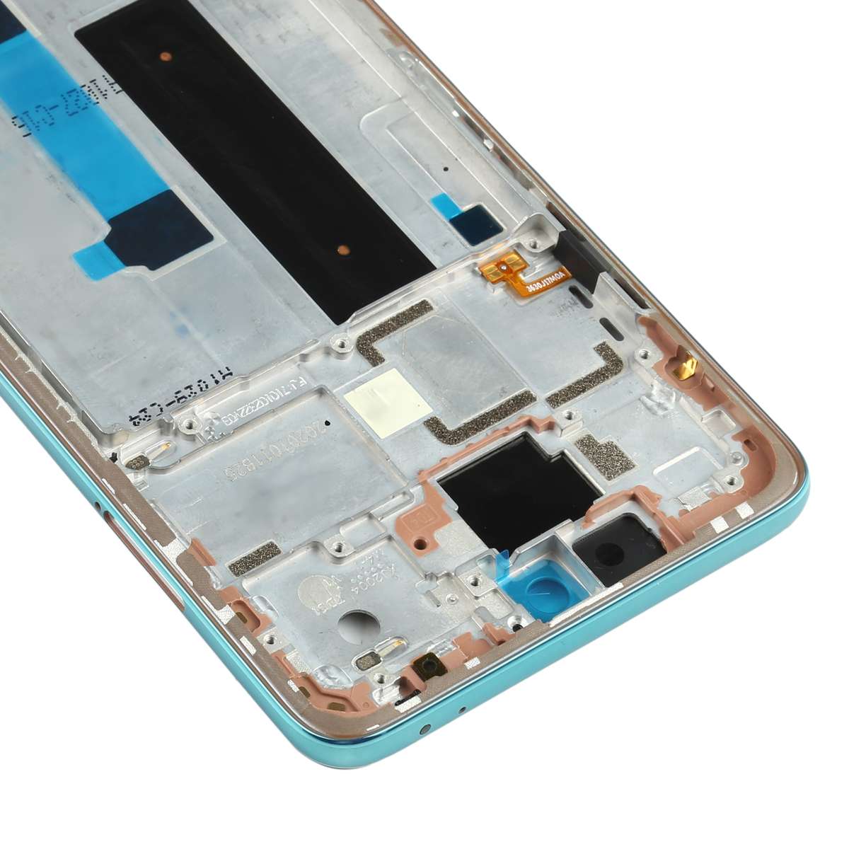 Original Front Housing LCD Frame Bezel Plate for Xiaomi Redmi Note 9 Pro 5G M2007J17C(Green Lake)