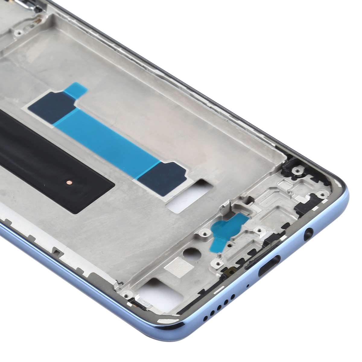 Original Front Housing LCD Frame Bezel Plate for Xiaomi Redmi Note 9 Pro 5G M2007J17C(Green Lake)