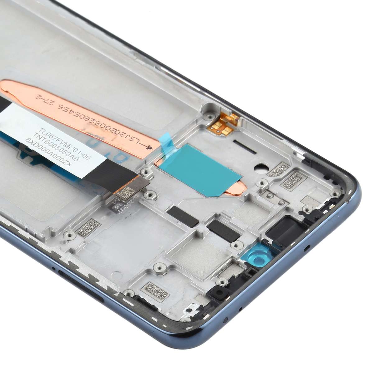 Original LCD Screen for Xiaomi Poco X3 NFC / Poco X3 Digitizer Full Assembly with Frame(Black)