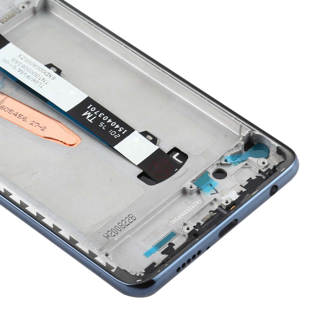 Original LCD Screen for Xiaomi Poco X3 NFC / Poco X3 Digitizer Full Assembly with Frame(Black)