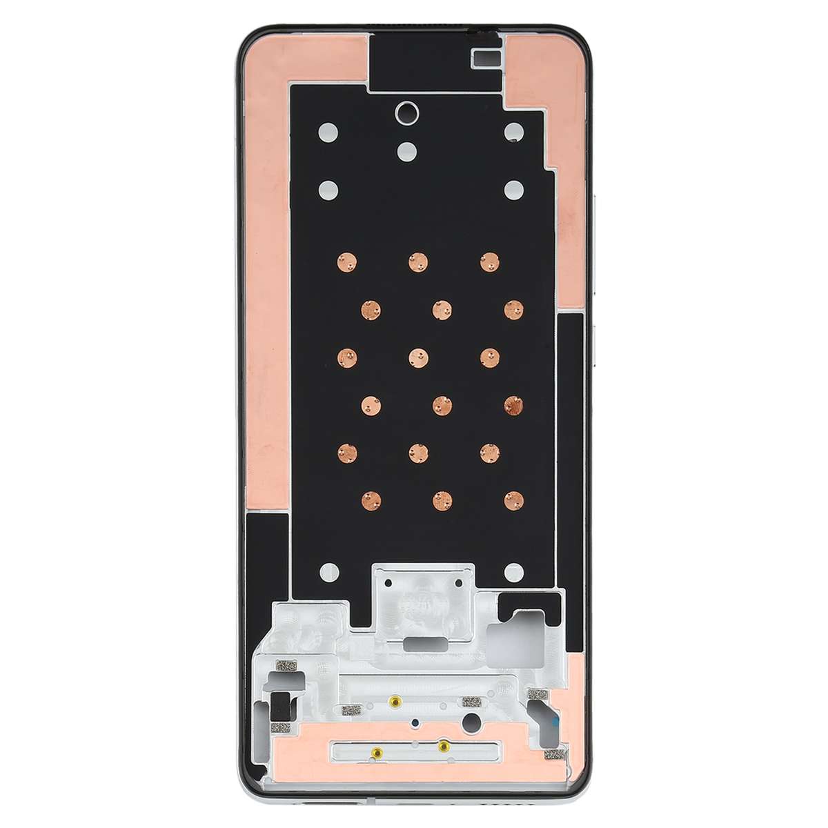 Original Front Housing LCD Frame Bezel Plate for Xiaomi Redmi K30 Ultra M2006J10C(Black)