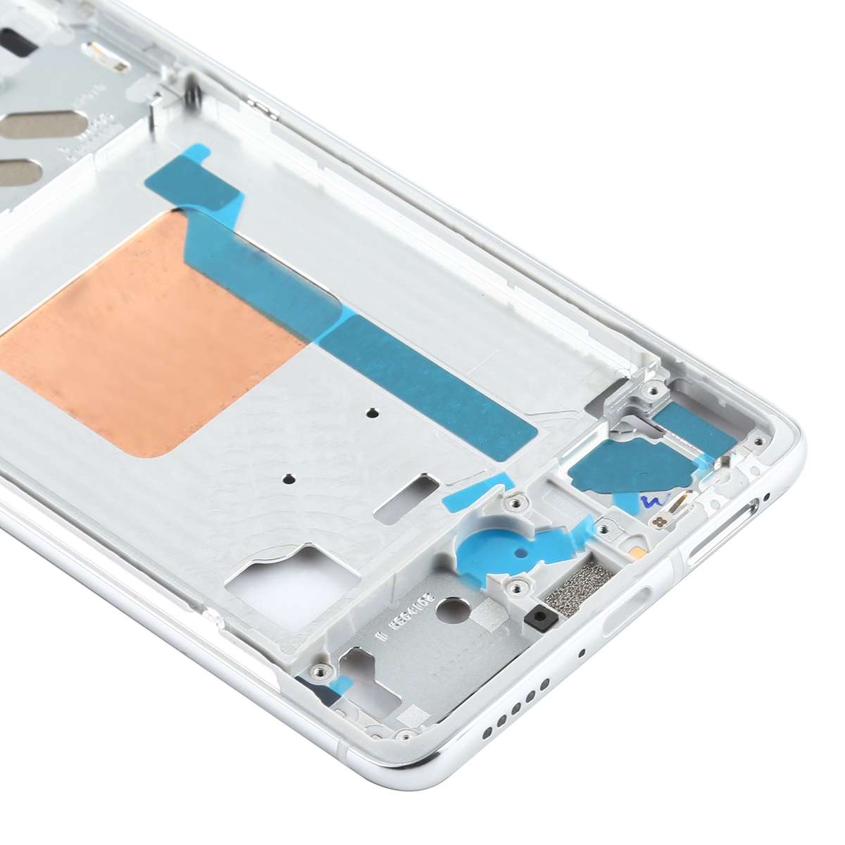Original Front Housing LCD Frame Bezel Plate for Xiaomi Redmi K30 Ultra M2006J10C(Black)