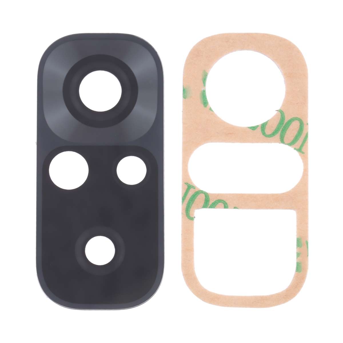 10 PCS Back Camera Lens for Xiaomi Redmi Note 10 4G M2101K7AI M2101K7AG(Silver)