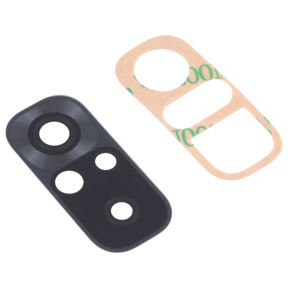 10 PCS Back Camera Lens for Xiaomi Redmi Note 10 4G M2101K7AI M2101K7AG(Silver)