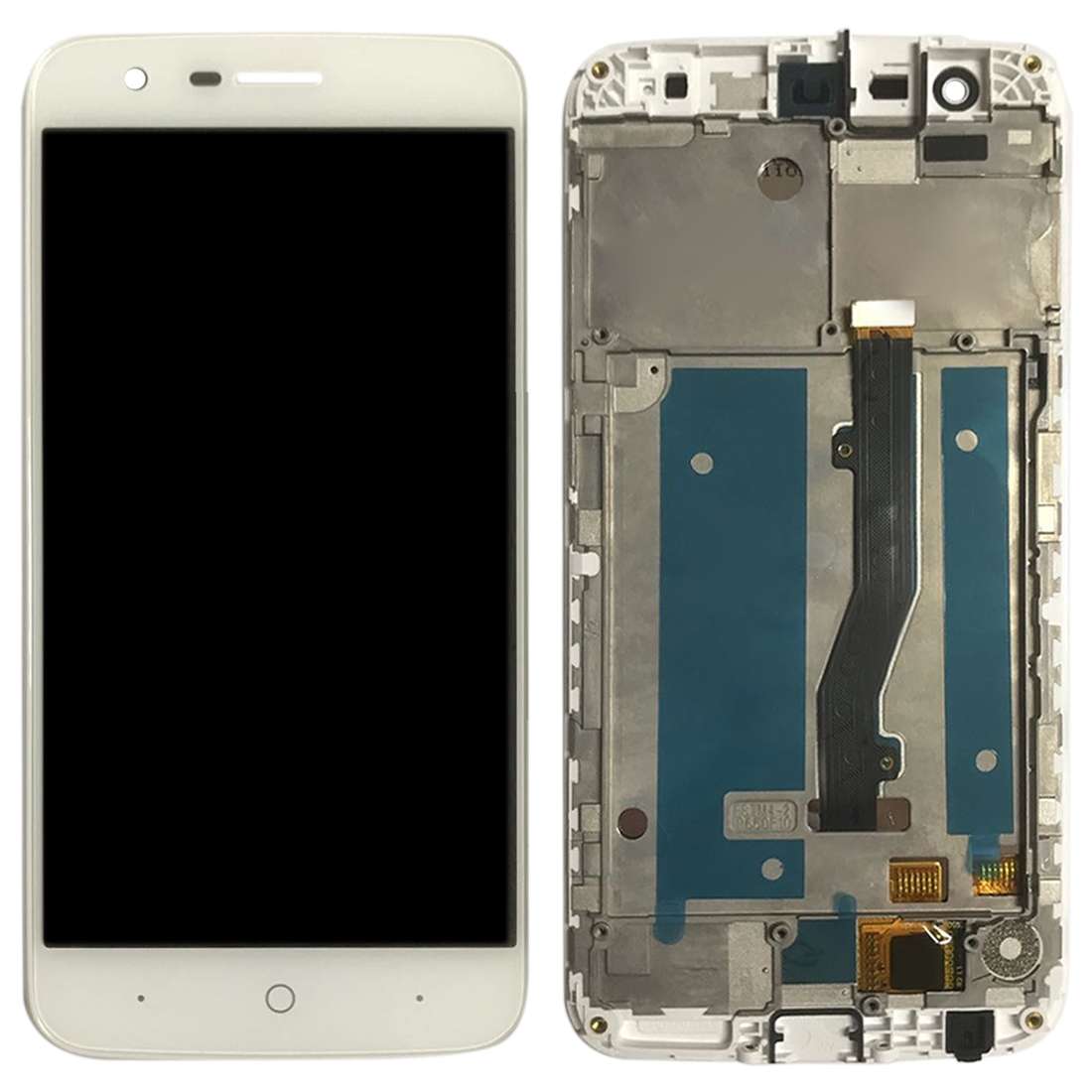OEM LCD Screen for ZTE Blade V8 Lite Digitizer Full Assembly with FrameBlack)