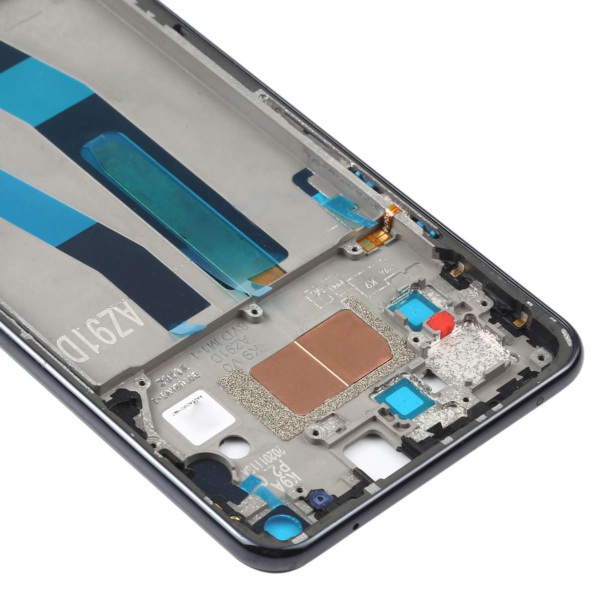 Original Front Housing LCD Frame Bezel Plate for Xiaomi Mi 11 Lite 5G / Mi 11 Youth/11 Lite 5G NE(Bl
