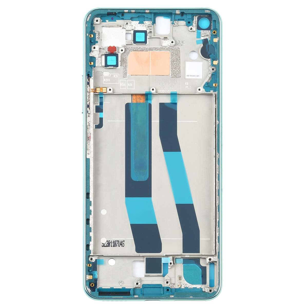 Original Front Housing LCD Frame Bezel Plate for Xiaomi Mi 11 Lite 5G / Mi 11 Youth/11 Lite 5G NE(Bl