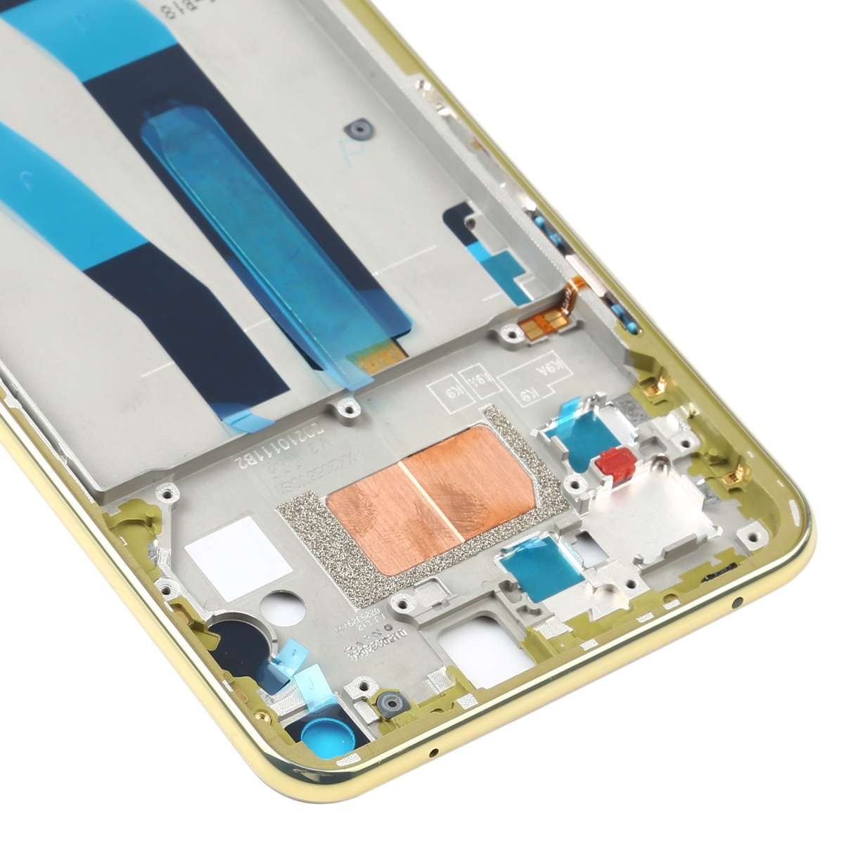 Original Front Housing LCD Frame Bezel Plate for Xiaomi Mi 11 Lite 5G / Mi 11 Youth/11 Lite 5G NE(Bl