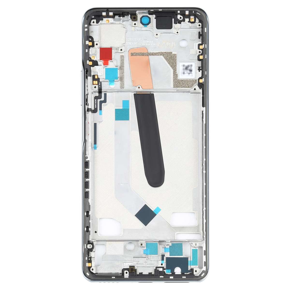 Original Front Housing LCD Frame Bezel Plate for Xiaomi Poco F3 M2012K11AG (Black)