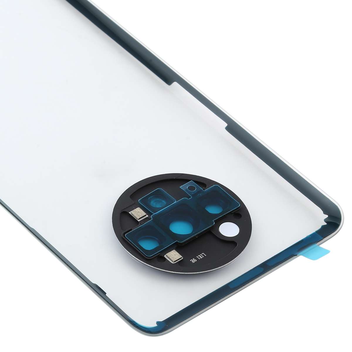 For OnePlus 7T Battery Back Cover With Camera Lens (Transparent)