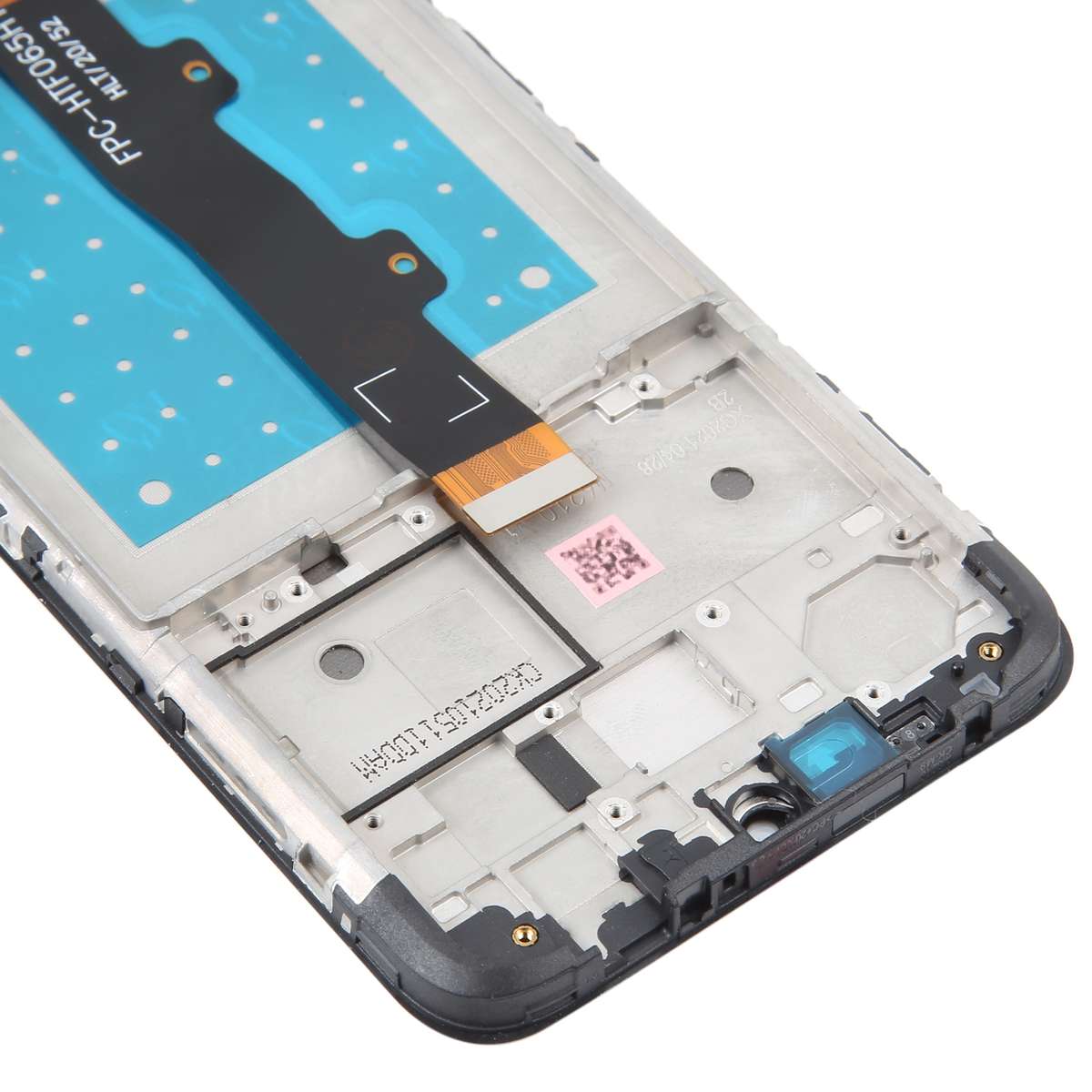 LCD Screen and Digitizer Full Assembly with Frame for Motorola Moto E7(Black)