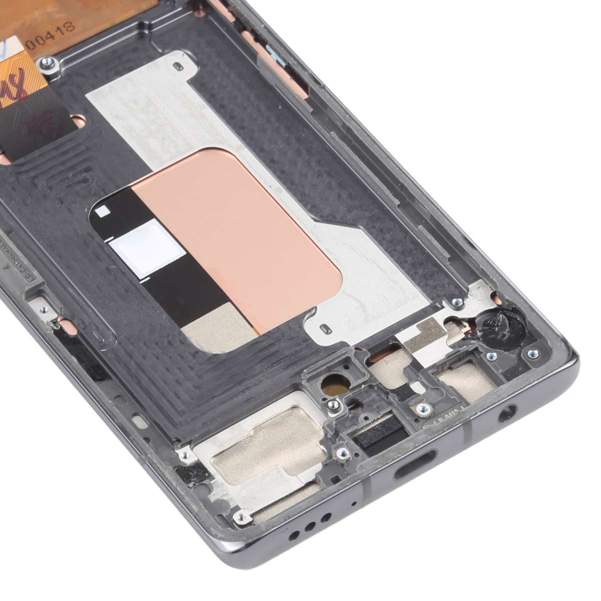 For LG Velvet 5G KR Version Original LCD Screen Digitizer Full Assembly with Frame (Silver)