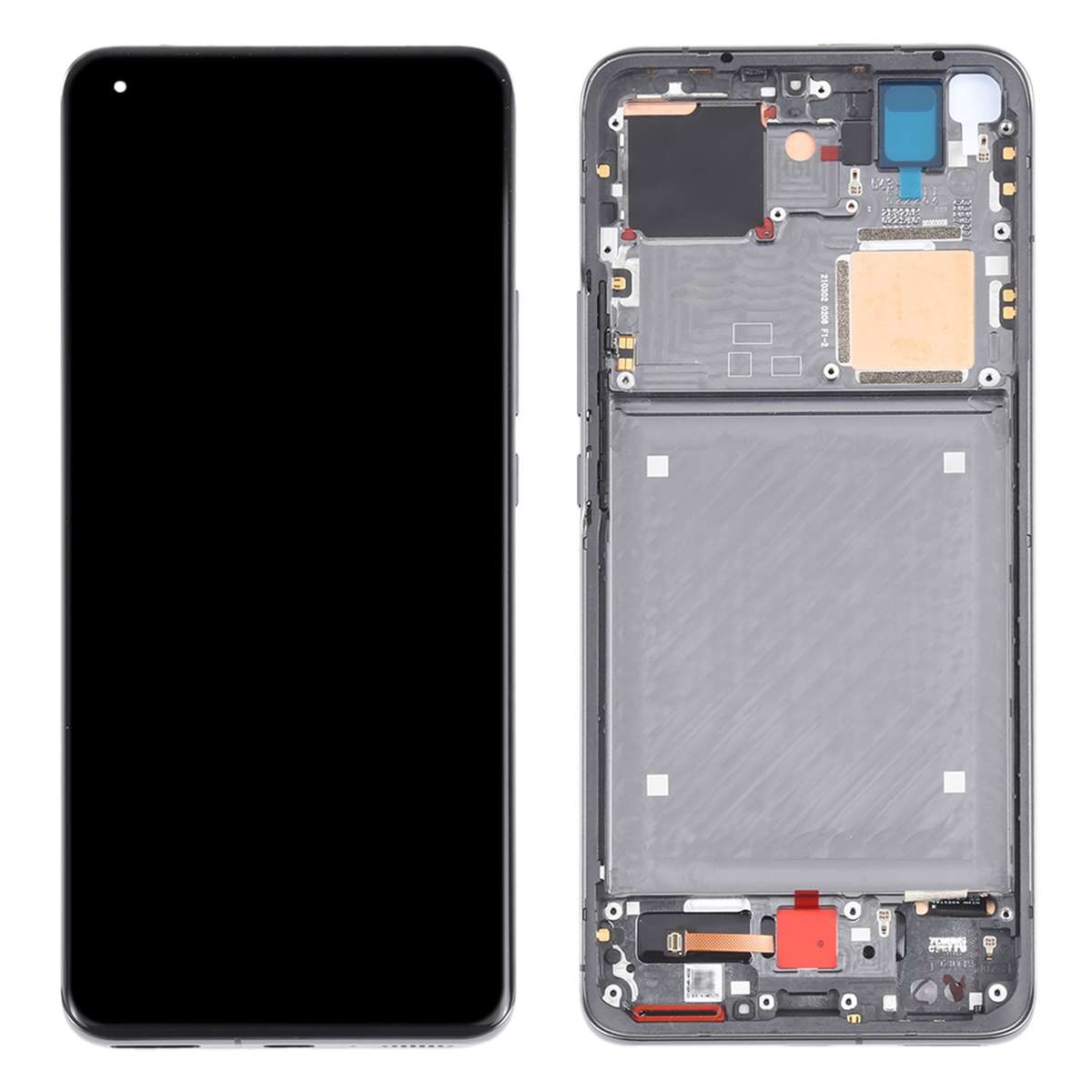 Original AMOLED Material LCD Screen and Digitizer Full Assembly With Frame for Xiaomi Mi 11 Ultra...