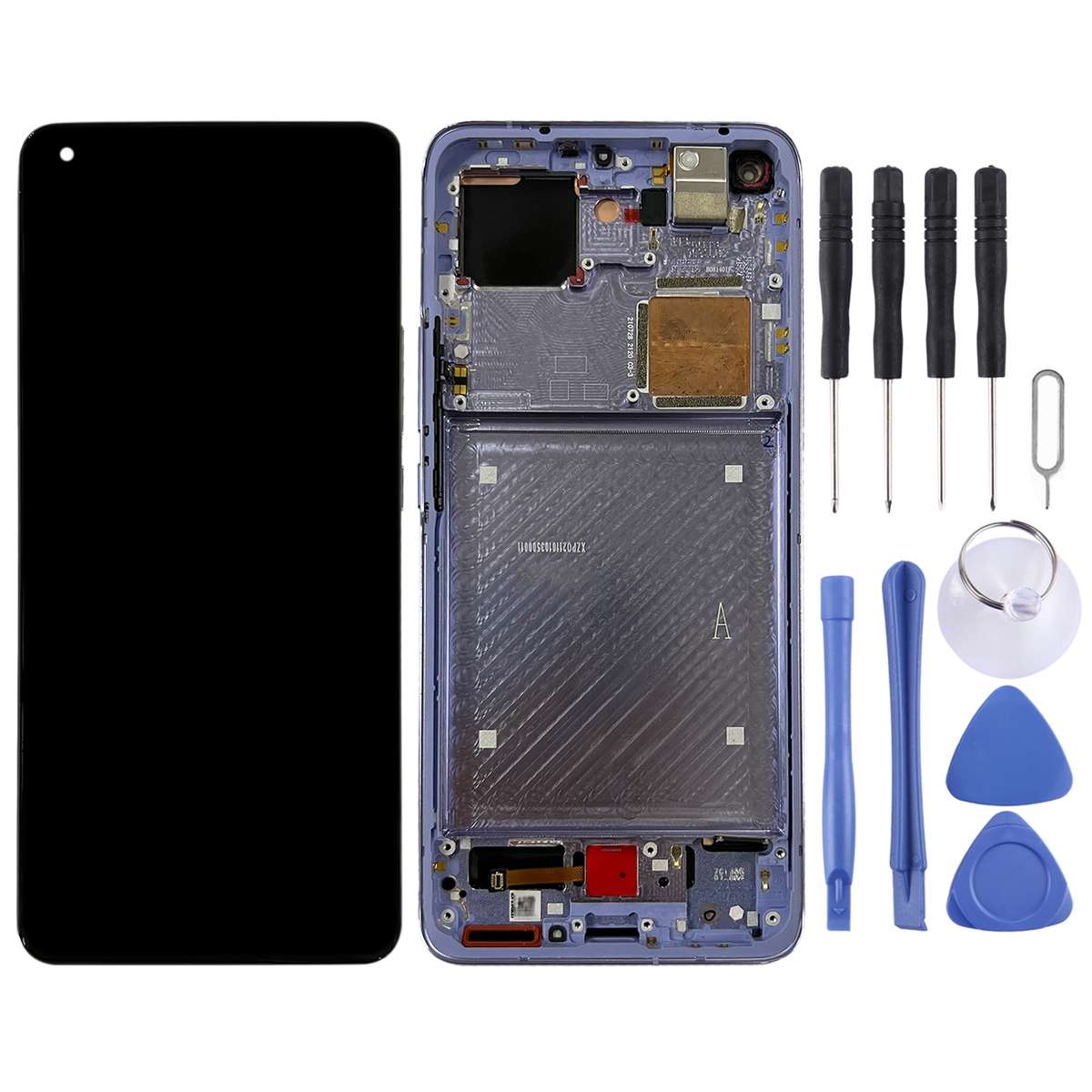 Original AMOLED Material LCD Screen and Digitizer Full Assembly With Frame for Xiaomi Mi 11 Ultra...