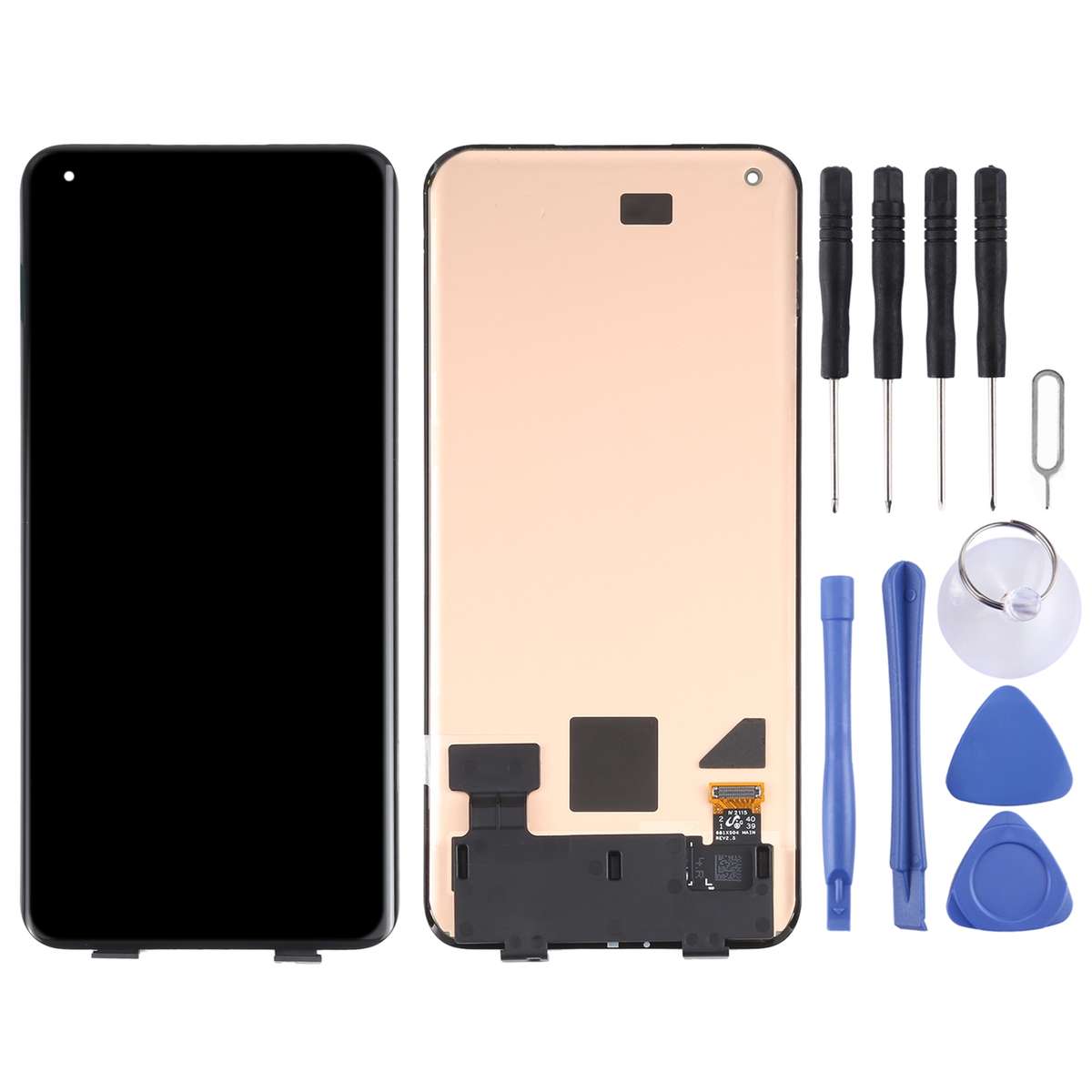 Original AMOLED Material LCD Screen and Digitizer Full Assembly for Xiaomi Mi 11 Ultra / Mi 11 Pro M