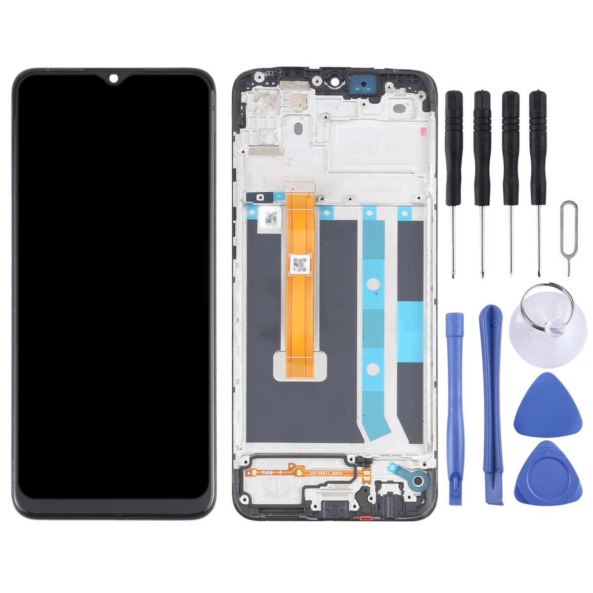 Original LCD Screen and Digitizer Full Assembly With Frame for OPPO A15 / A15S / A35 / A16K CPH21...