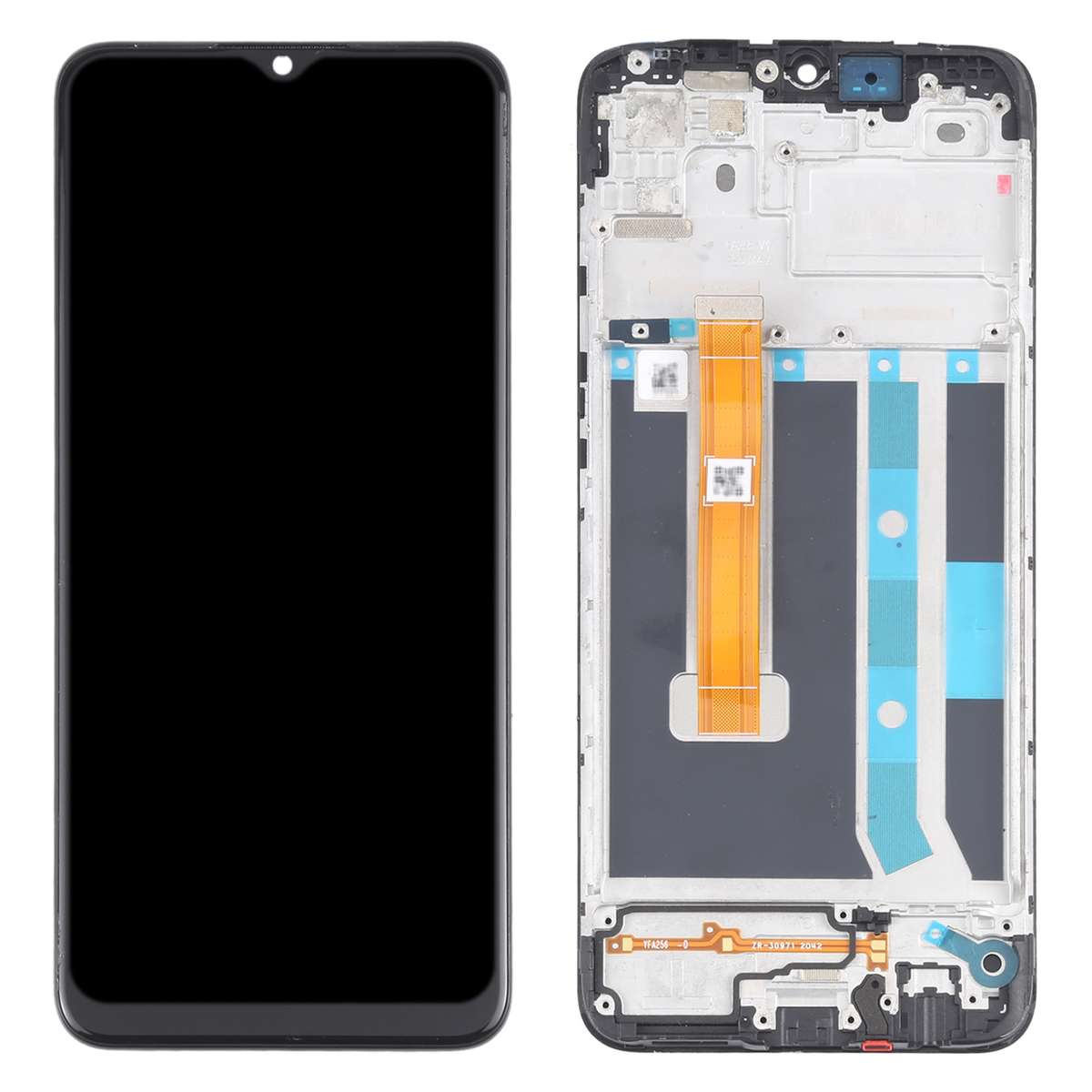 Original LCD Screen and Digitizer Full Assembly With Frame for OPPO A15 / A15S / A35 / A16K CPH21...