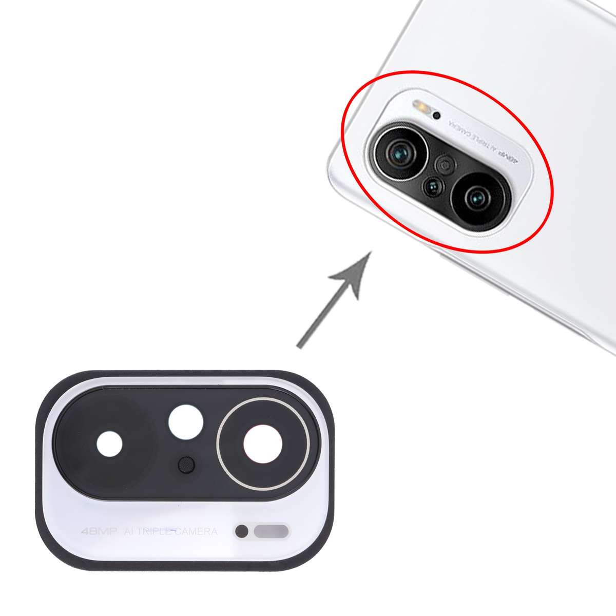 Camera Lens Cover for Xiaomi Mi 11X M2012K11AI (Black)