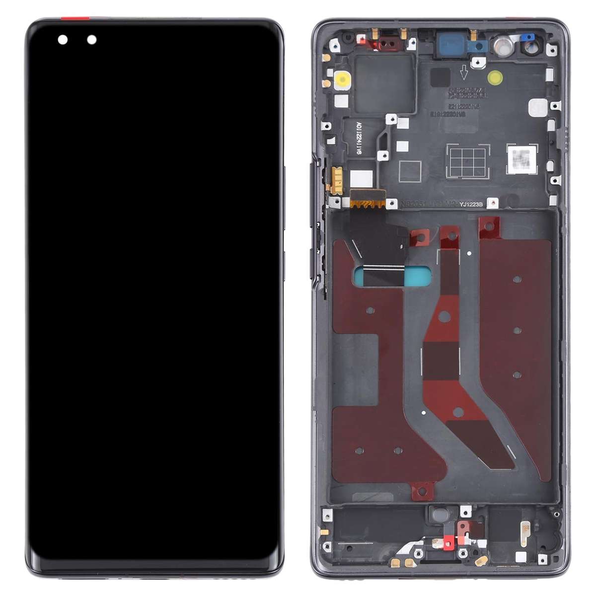 Original OLED LCD Screen for Huawei Nova 8 Pro 5G Digitizer Full Assembly With Frame(Black)
