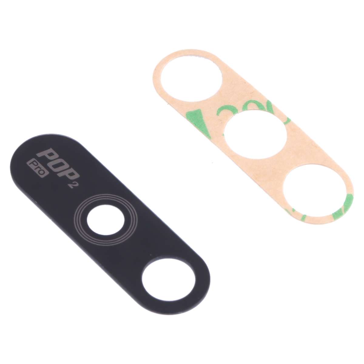 For Tecno Pop 2 Plus BA2, RB8S 10pcs Back Camera Lens