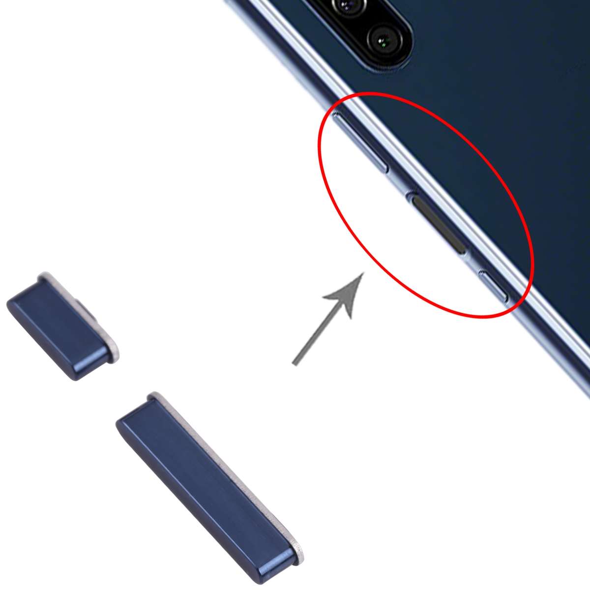 Power Button and Volume Control Button for Sony Xperia 5 (Black)