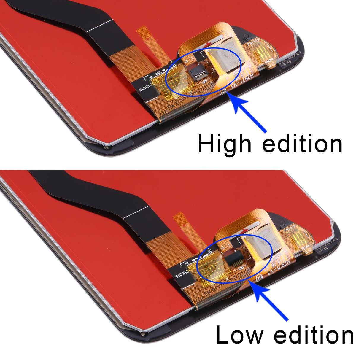 OEM LCD Screen for Huawei Enjoy 9 with Digitizer Full Assembly (Low Edition)(Black)