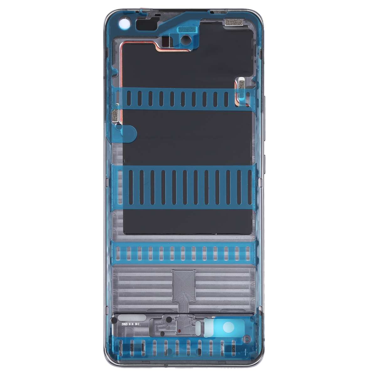 Original Front Housing LCD Frame Bezel Plate for Xiaomi Mi 11 Pro M2102K1AC (Black)