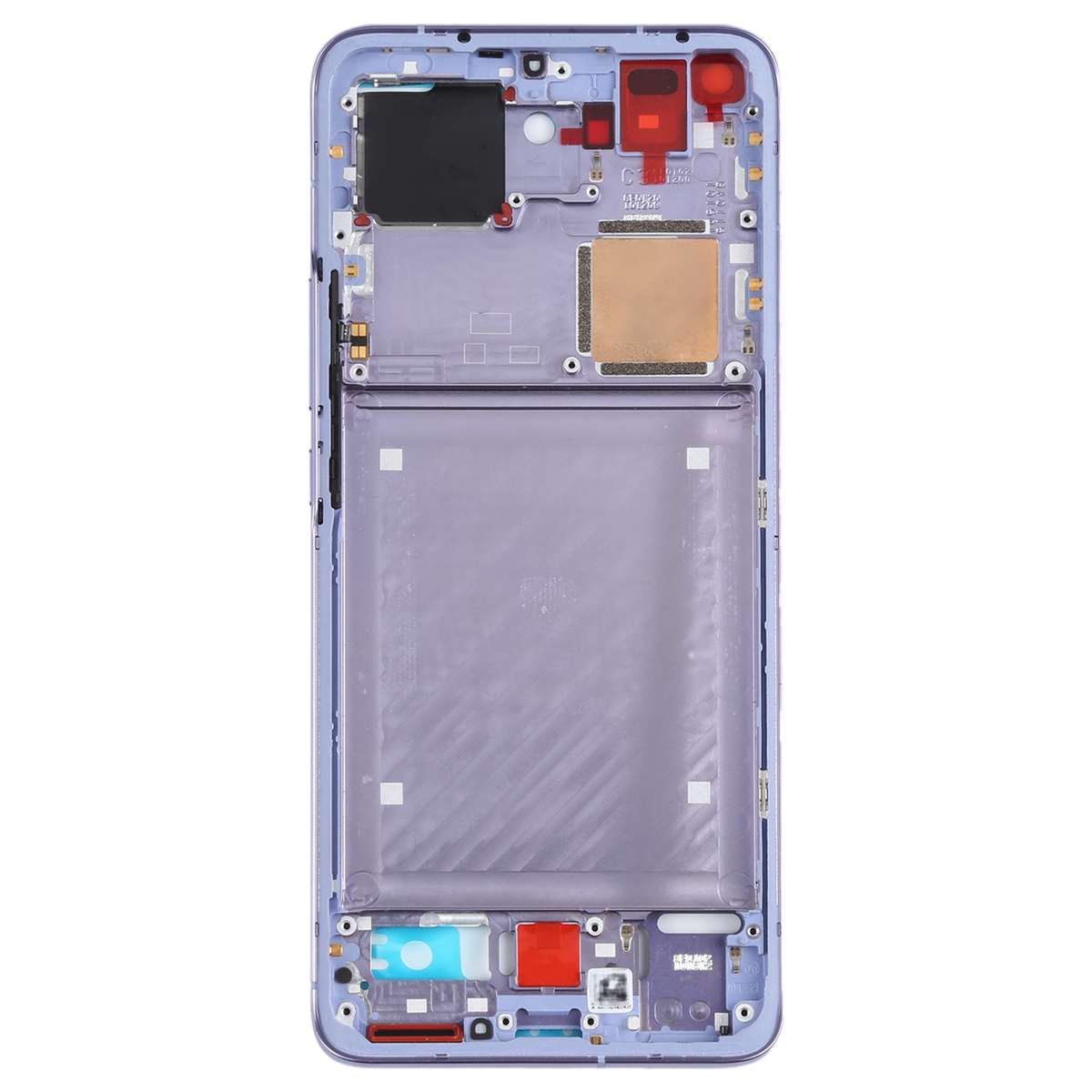 Original Front Housing LCD Frame Bezel Plate for Xiaomi Mi 11 Pro M2102K1AC (Black)