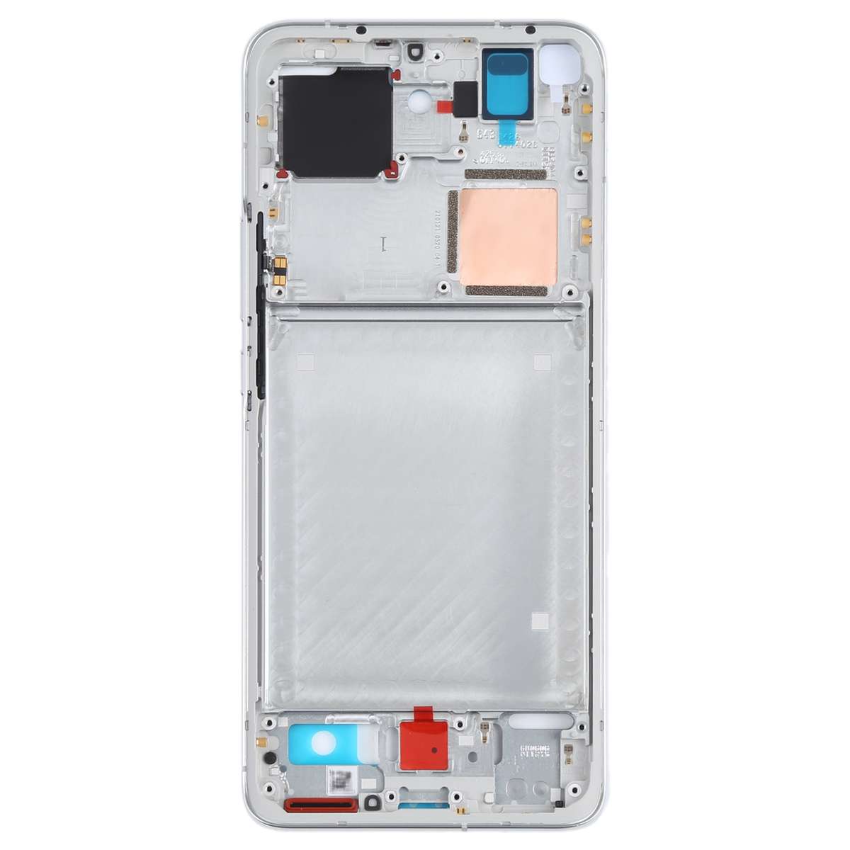 Original Front Housing LCD Frame Bezel Plate for Xiaomi Mi 11 Pro M2102K1AC (Black)