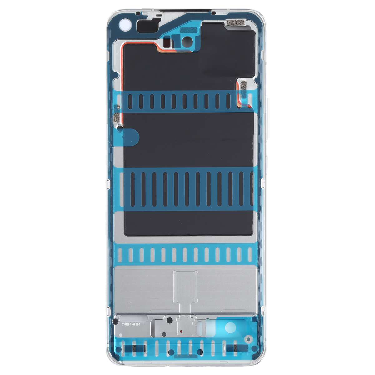 Original Front Housing LCD Frame Bezel Plate for Xiaomi Mi 11 Pro M2102K1AC (Black)