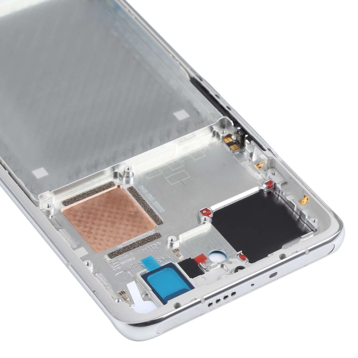 Original Front Housing LCD Frame Bezel Plate for Xiaomi Mi 11 Pro M2102K1AC (Black)